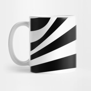 Abstract Art Strips black white Mug